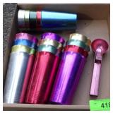 VINTAGE ALUMINUM TUMBLERS (WEST BEND & BASCAL>>