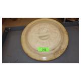 VTG REDWING NO. 5 & NO. 6 CROCK LID W/ REPAIR>>>