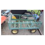 METAL MESH WAGON W/ DROP DOWN SIDES