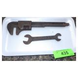 VINTAGE FORD SCRIPT WRENCH PIPE WRENCH