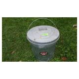 GALVANIZED BEHRENS TRASH CAN PAIL