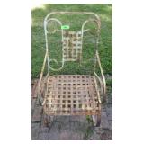 VINTAGE METAL PATIO SPRING CHAIR - MATCHES #199
