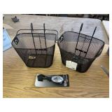 BASKETS AND BIKE MIRROR