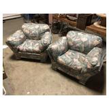 LOT OF 2 STUFFED CHAIRS