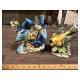 SIGNED BIRD STATUES