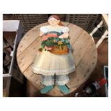 PAINTED WOOD GIRL