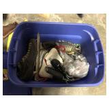 TOTE FULL OF SKATES AND CHRISTMAS