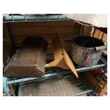 SWEEPER, SHELF AND PAIL