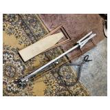 ICE TONGS, DRYING RACK AND CHILDS IRONING BOARD