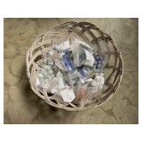 BASKET WITH MARBLES