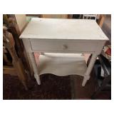 PAINTED 1 DRAWER STAND