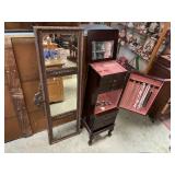 JEWERLY BOX WITH CONTENTS AND MIRROR