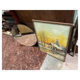 PAINTING AND MIRROR