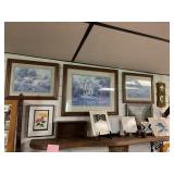 LOT OF FRAMED PRINTS