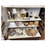 OIL LAMPS AND SHADES