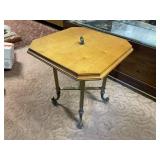 IRON STAND WITH WOOD TOP