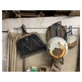 ENAMEL PANS, DRYING RACK AND MISC