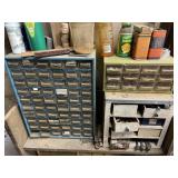 HARDWARE BINS WITH CONTENTS