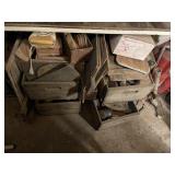 WOODEN BOXES WITH CONTENTS