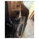 LARGE LOT OF TABLE LEGS, MIRROR FRAMES AND SEWINGS
