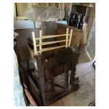 CASE, TABLE, MIRROR FRAMES AND TRUNK