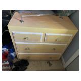 DRESSER WITH GLASS TOWEL RACK