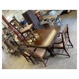 DINING TABLE AND 6 CHAIRS