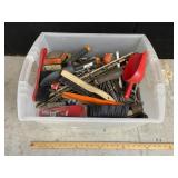 BIN FULL OF HAND TOOLS