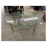 GLASSTOP COFFEE TABLE