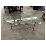 GLASSTOP COFFEE TABLE