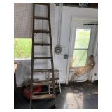 LOT OF 2 LADDERS AND GAS TANKS