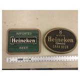 PAIR OF HEINEKEN ADVERTISING SIGNS PAIR OF HEINEKEN ADVERTISING SIGNS