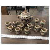 GERMAN SIGN STONEWARE SET GERMAN SIGN STONEWARE SET