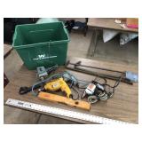 ASSORTED TOOLS AND BIN ASSORTED TOOLS AND BIN