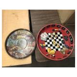 LOT OF 2 TIN TRAYS