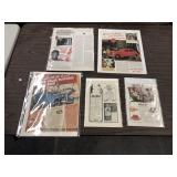 LOT OF 5 ADVERTISINGS LOT OF 5 ADVERTISINGS