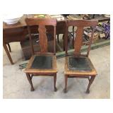 LOT OF 2 ANTIQUE CHAIRS LOT OF 2 ANTIQUE CHAIRS