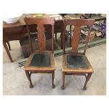 LOT OF 2 ANTIQUE CHAIRS