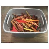 TOTE FULL OF LINCOLN LOGS TOTE FULL OF LINCOLN LOGS
