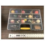 POOL BALLS WITH CASE POOL BALLS WITH CASE