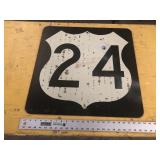 24 METAL SIGN 24 METAL SIGN