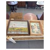 Framed paintings and prints