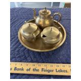Brass tea set