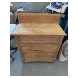 3 drawer antique dresser