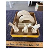 Porcelain bird display