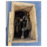 Wood box with contents