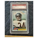 1981 Walter Payton topps card graded