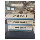 3 cases of chef hats