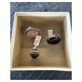 3- size 7 German silver rings
