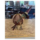 Metal turkey statue